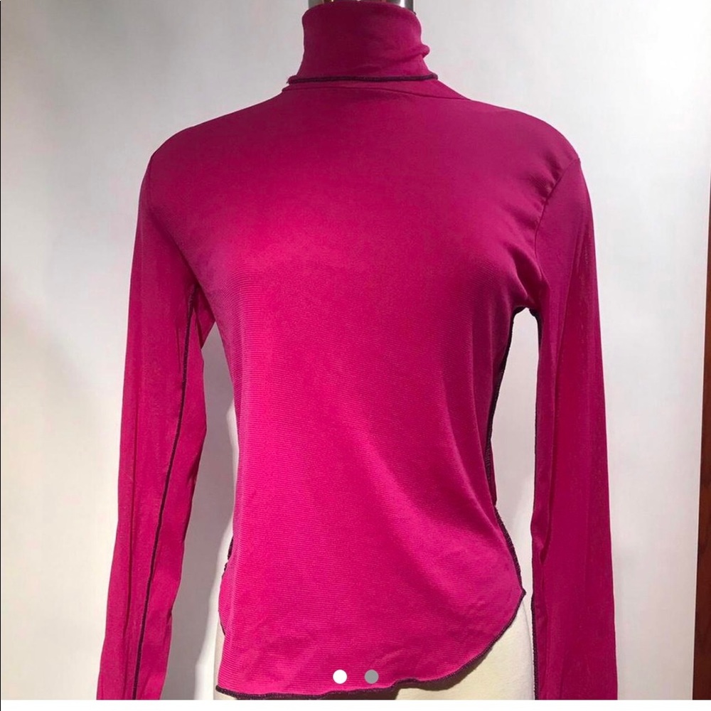 DKNY Sport nylon mesh top.